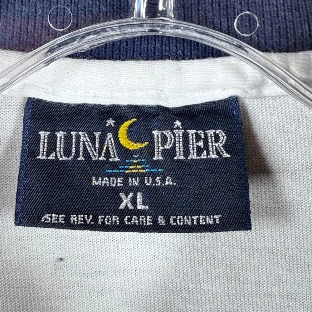 Luna Pier Windows NT 5.0 Polo Shirt Mens XL White Rock‎ Solid Power Resort Wear
